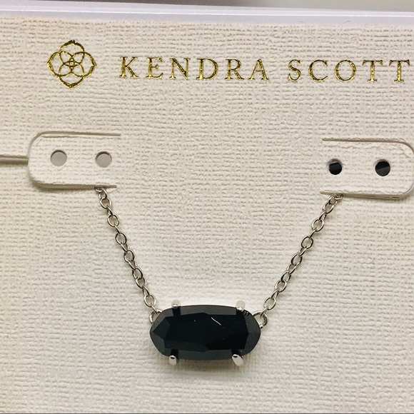 Kendra Scott Jewelry - Kendra Scott Ever Black Necklace Silver Tone
